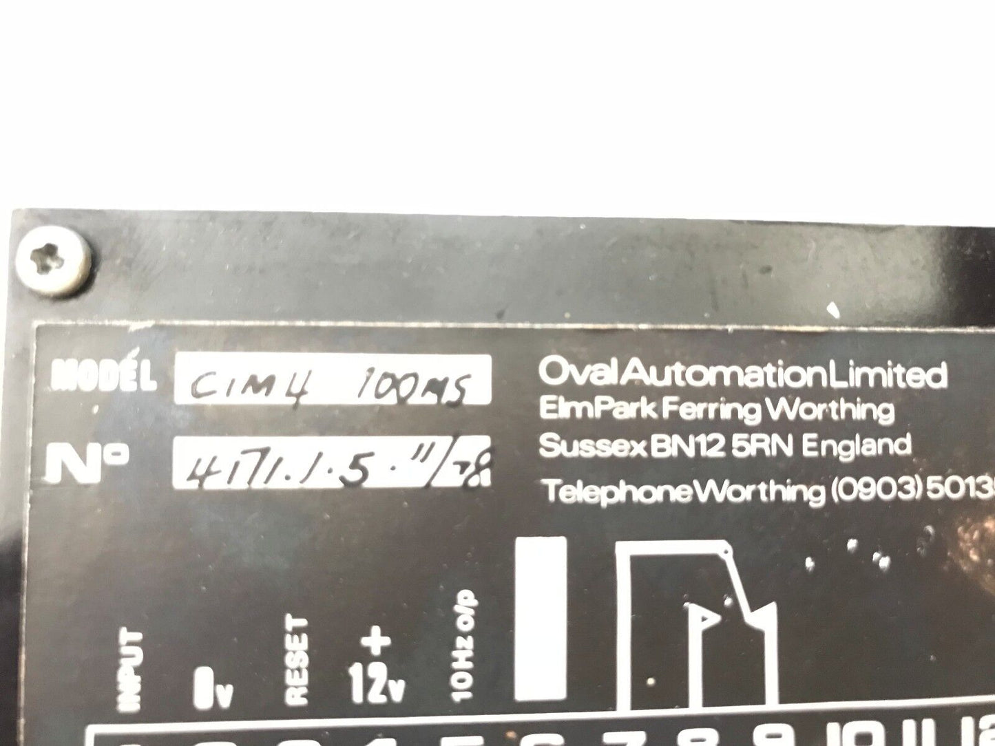 Oval Tbm Cim4 100Ms Automation Oval Tbm Timers Repaired, Room5