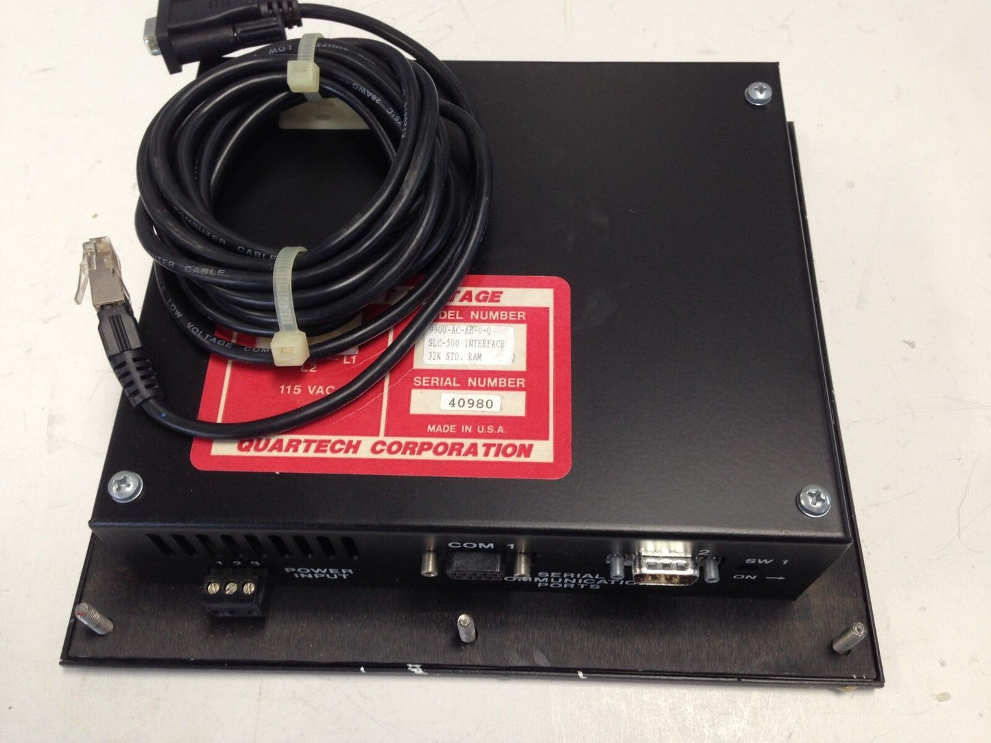 Quartech 9900-Ac-Ab-0-0 Slc-500 32K Operator Interface Panel,Ey