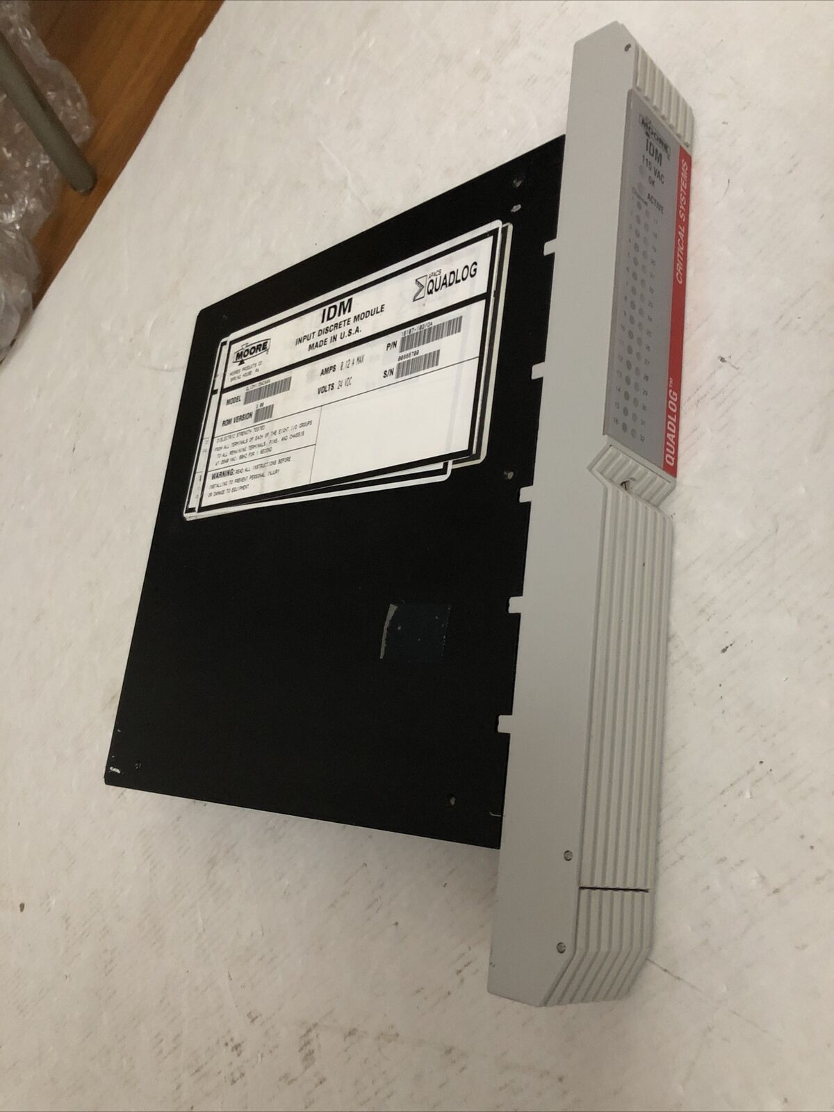 Moore Qlidm115acaan,Idm 115 Vac,Critical 24Vdc .12Amp Apacs+ Quadlog,16107,Tg,Cs