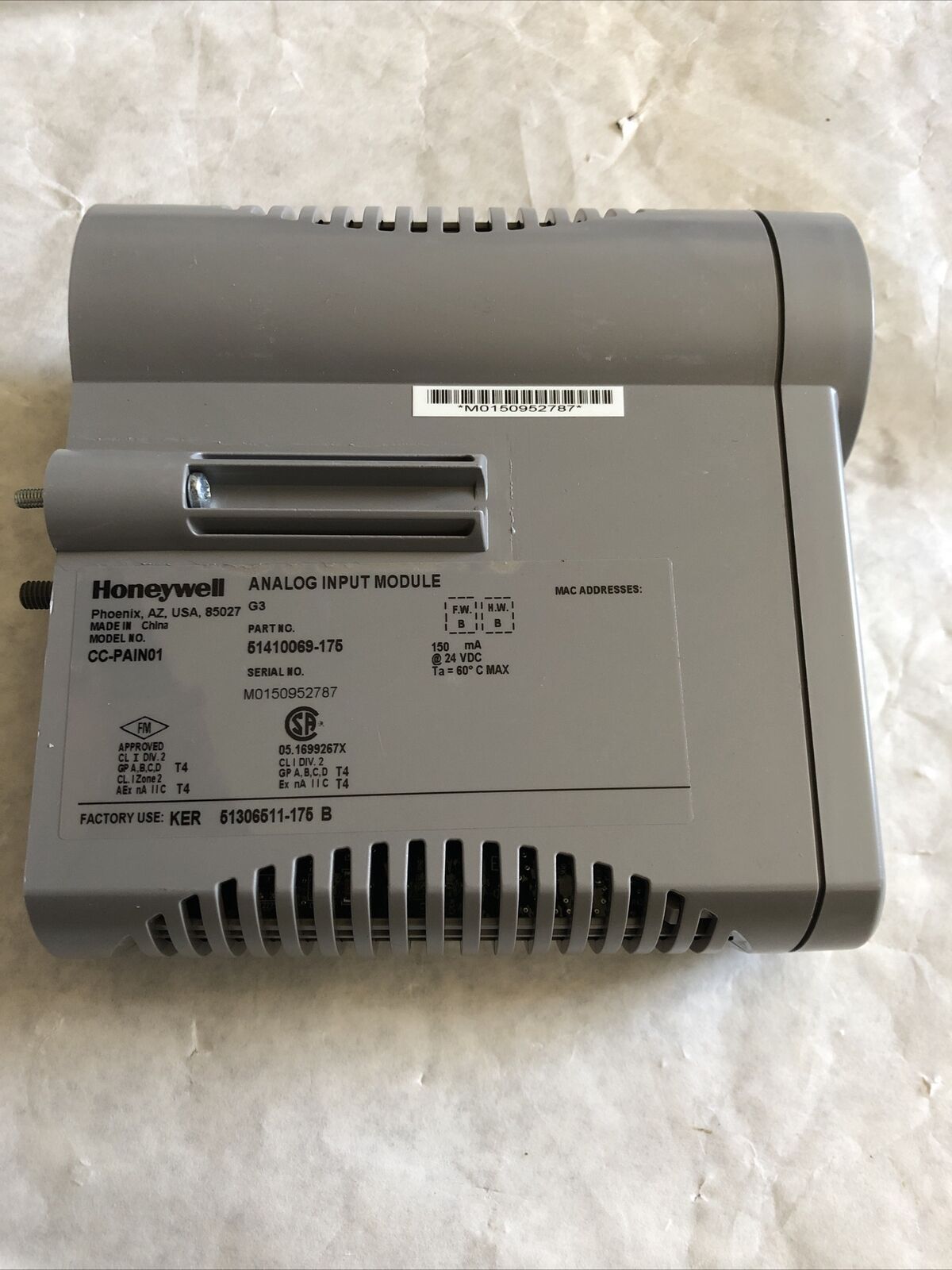 New Honeywell Cc-Pain01 Analog Input Module 51410069-175, Cc-Paino1,De
