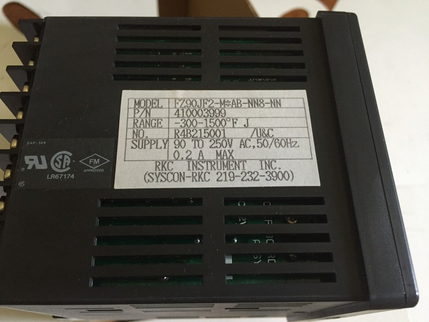 New Rika Fz90jf2-M*Ab-Nn8-Nn,Rex-Rz90,Syscon Kogyo Temperature Controller,Bd