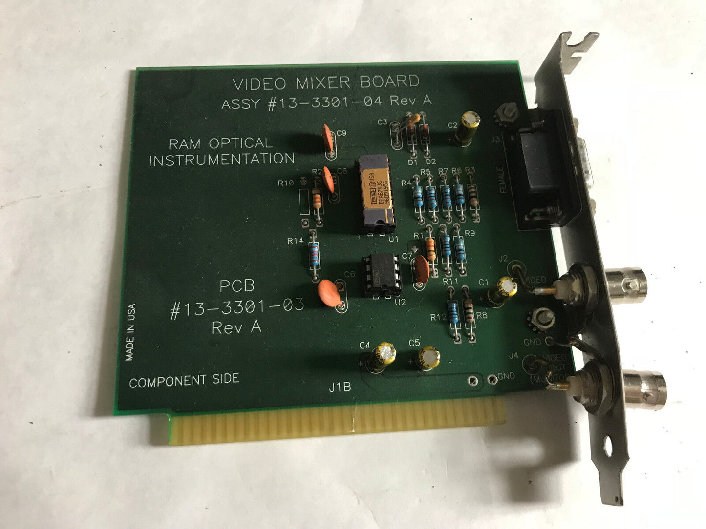 Ram Optical 13-3301-03 Video Mixer 13-3301-04 Rev A  Pcb Board,Ah