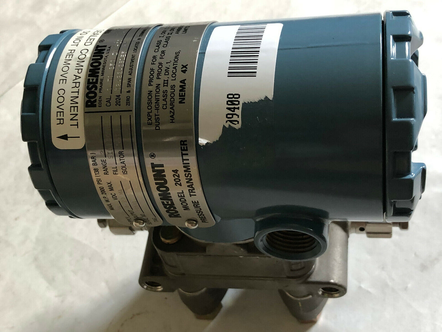 New 2024 Rosemount 2024D2a22a2s1e5,Pressure Transmitter 0-250Psi,D2a22a2s1e5,Cg