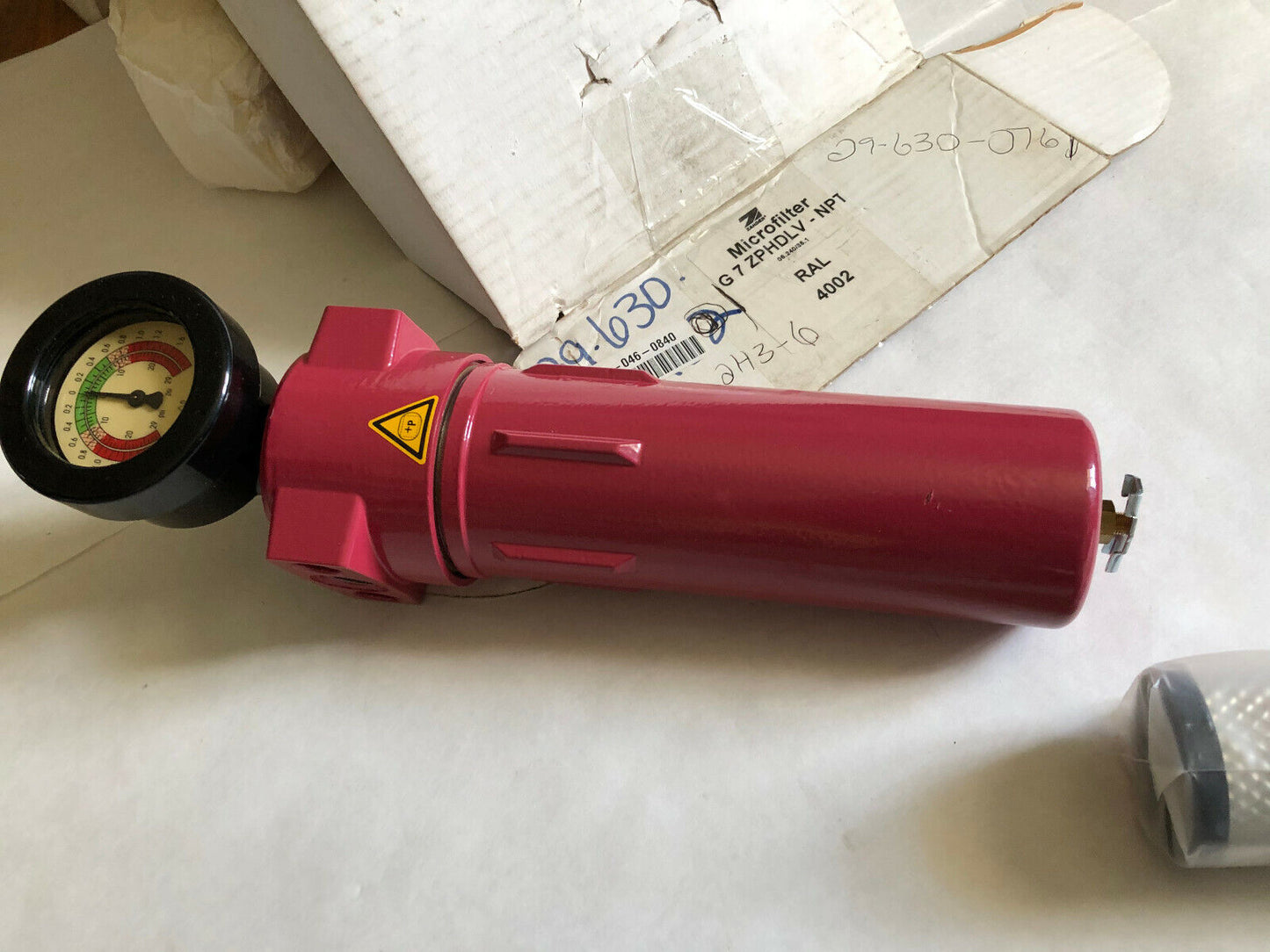 1/2" Npt Zander Microfilter G7 Zphdlv-Npt Ral 4002,1140 Zplv Filter Regulator,Cg