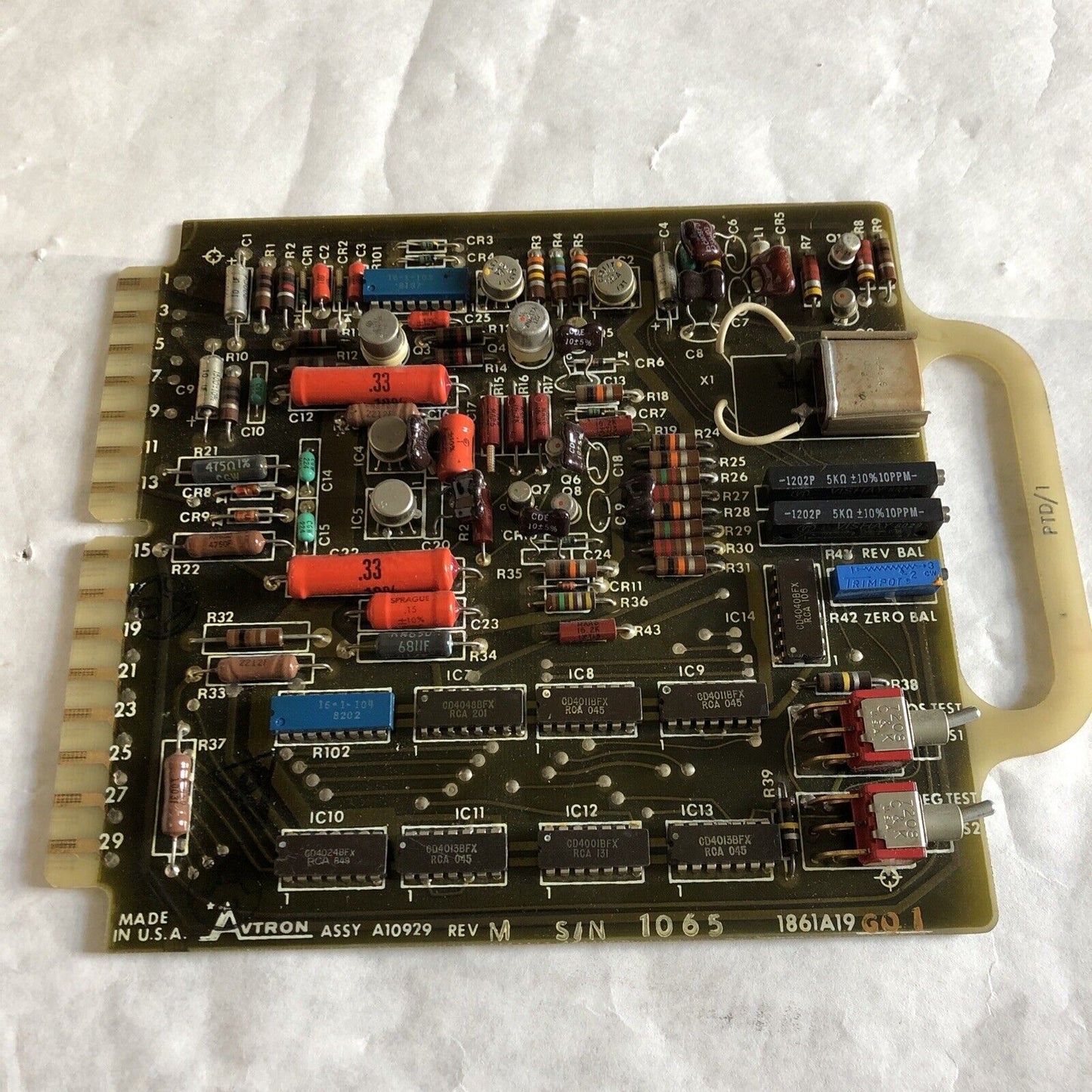 Avtron A10929 Convertor Board Model K660c For Westinghouse Drive,1861A19,Tg