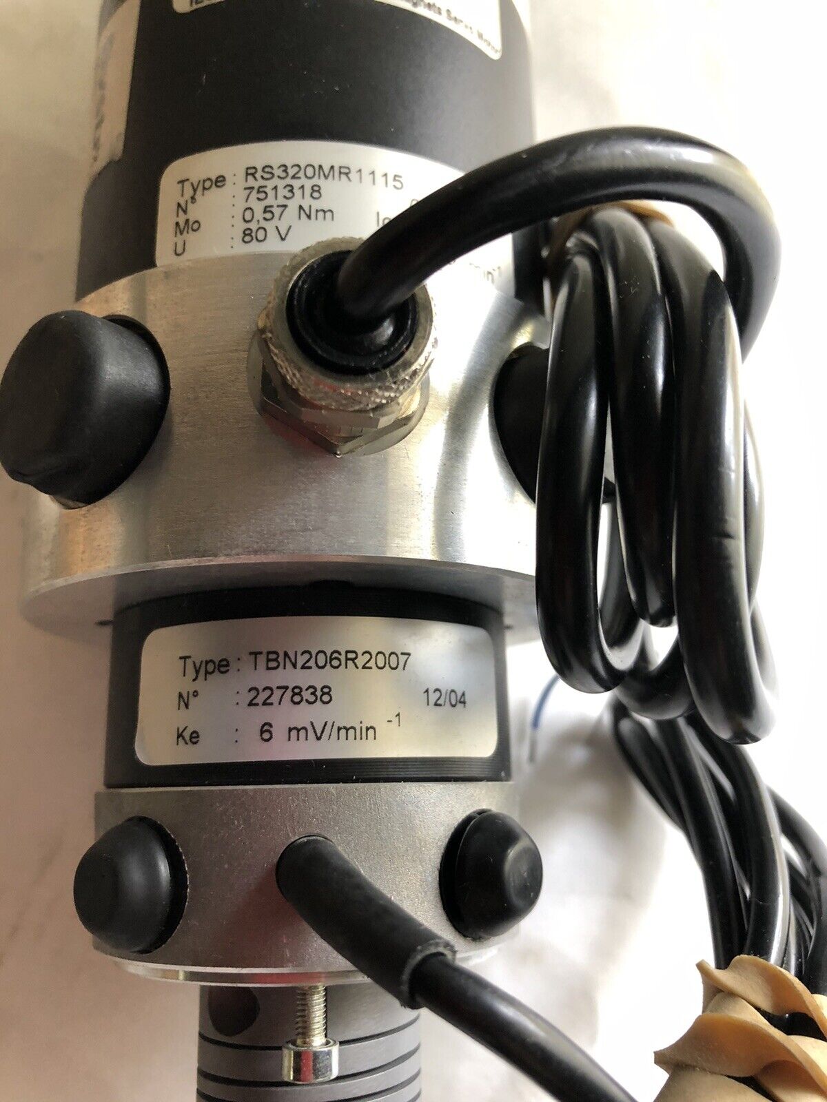 New Parvex Ssd Rs320mr1115 Servo Motor & Tbn206r2007 Encoder,Te