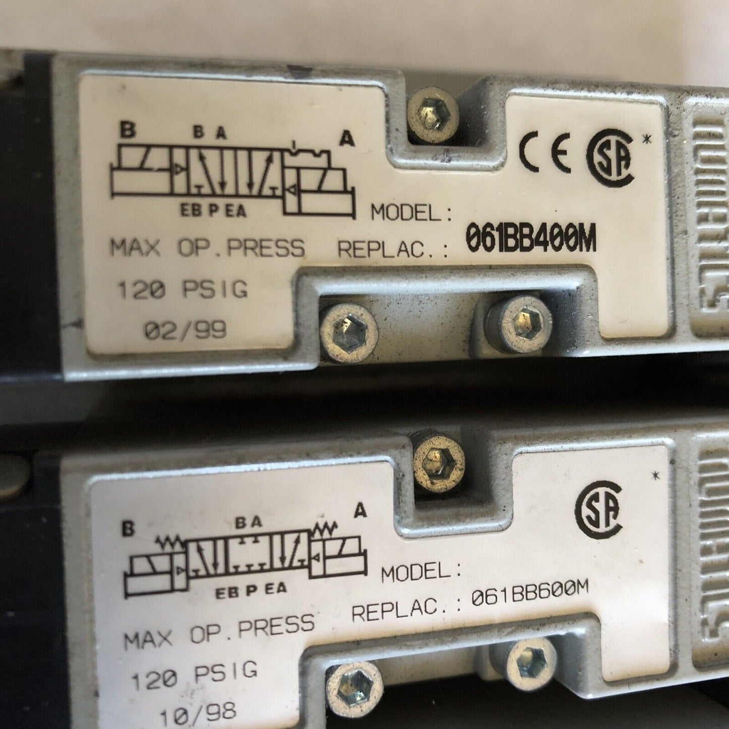 Numatics 061Bb600m,061Bb400m Solenoid Valve,062Rs715j,24Vdc 2.5W,Am