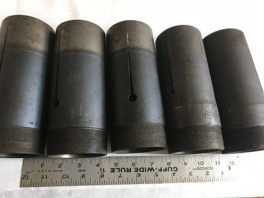 Lot 5 Hardinge 2-5/8,2 5/8-2 3/8 Cone Acme Grid Round Collets,Aj
