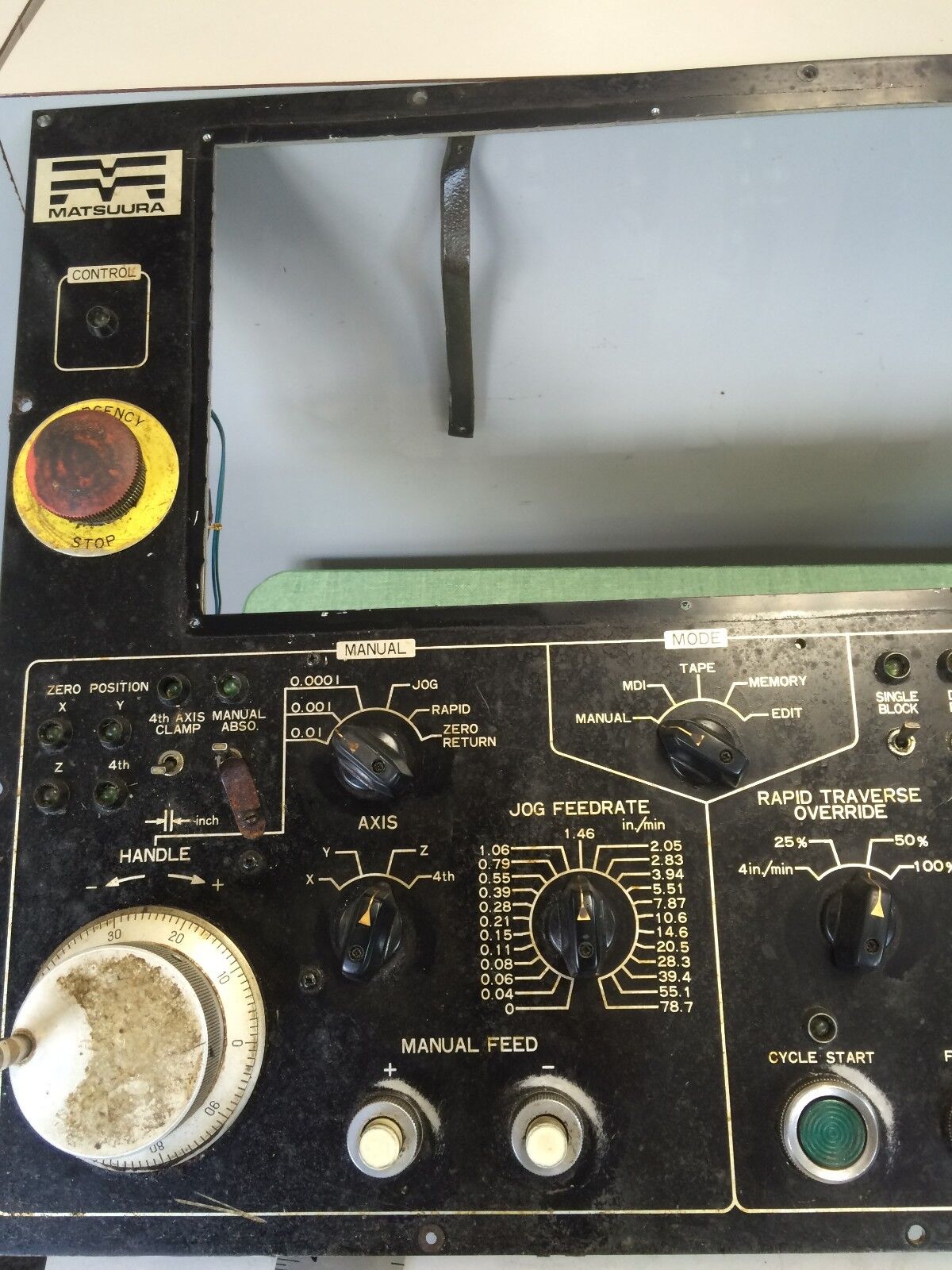 Matsuura En4-00486A Control Panel A860-0201-T001,Bz