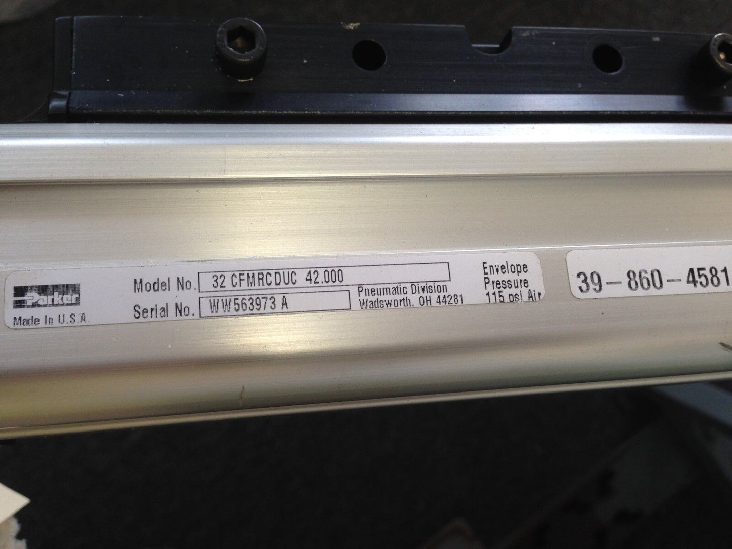 Parker 32 Cfmrcduc 42.000 Pneumatic Cylinder Bore 32Mm,Stroke 42Mm,39-8604581,Th