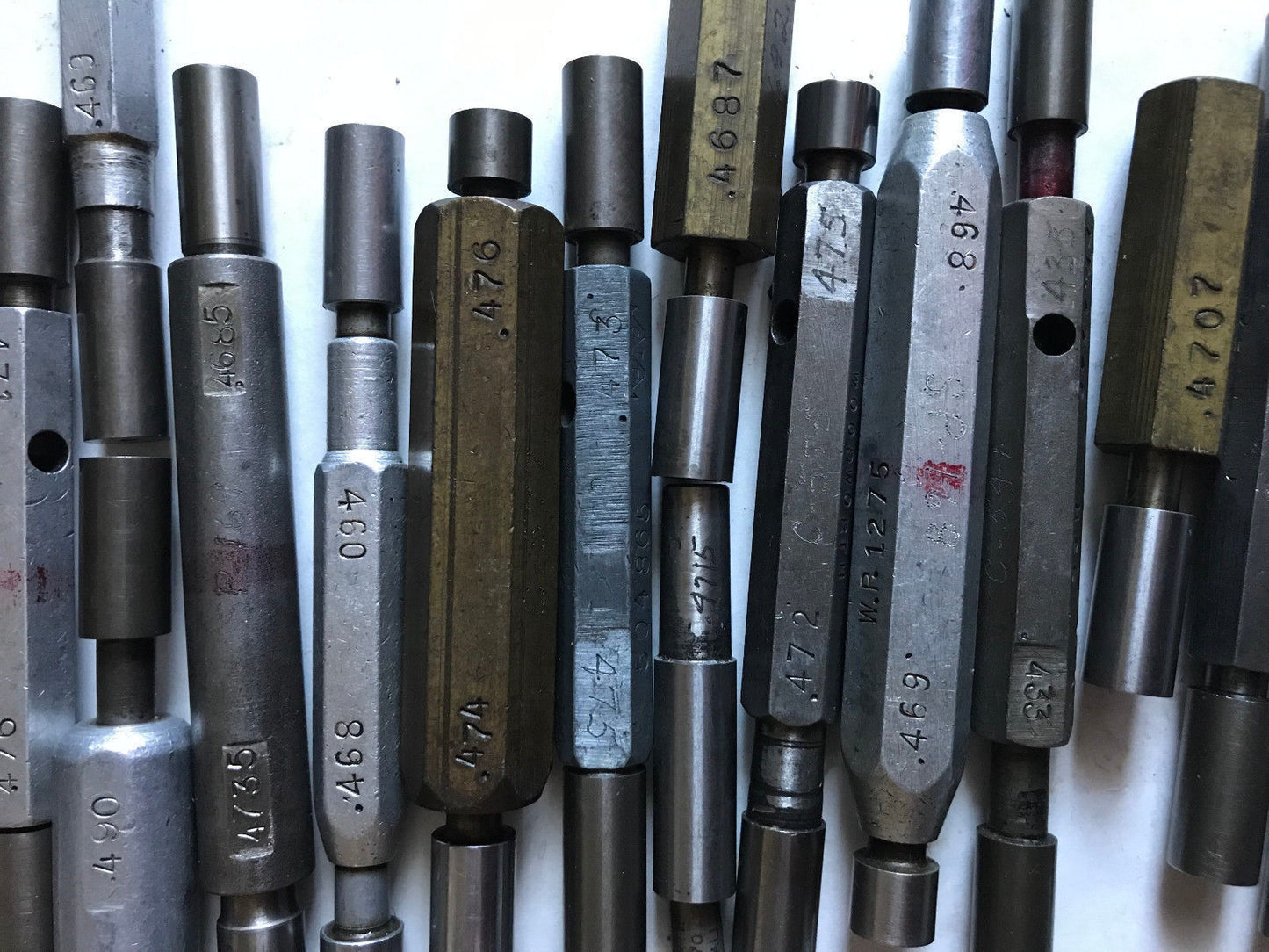 Lot The Pipe Machinery Go No Go Plug Gage .474,.476,.468,.469,.4735,.466,.476,Sa