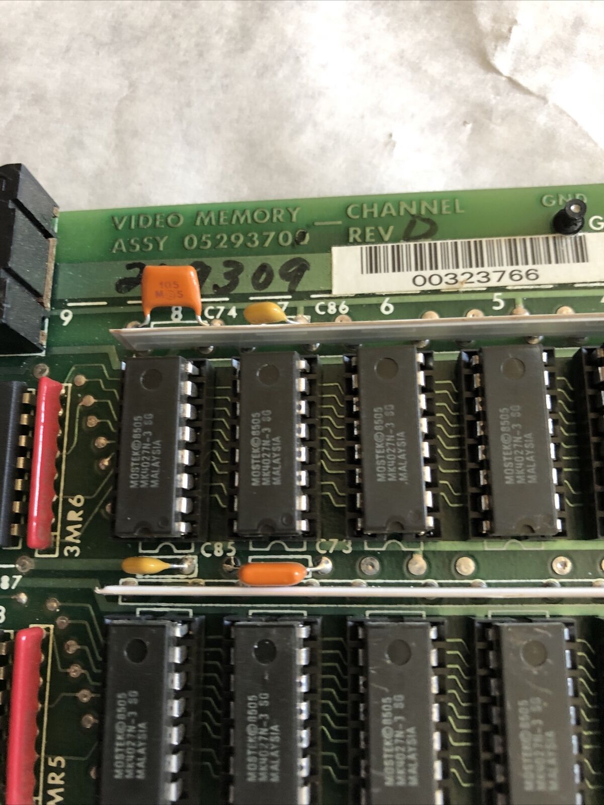 Honeywell 05293700, 04293700 Board Video Memory Channel Measurex 05293701,Ea