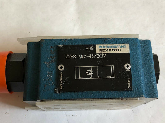 New Rexroth Z2fs 6-A2-43/2Qv Hydraulic Check Valve,00003844,Z2fs 6 2-43/2Qv ,Tl