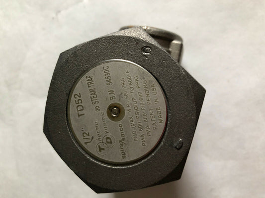New 1/2 Td52, 1/2" Spirax Sarco Td52,B.M. 54530C, Thermo Dynamic Steam Trap,Te