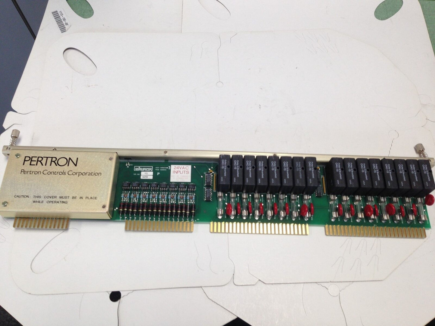 Pertron 1400215-3,Pwb 1300042 1400215 24Vac Input/Output Distribution Board,Dk