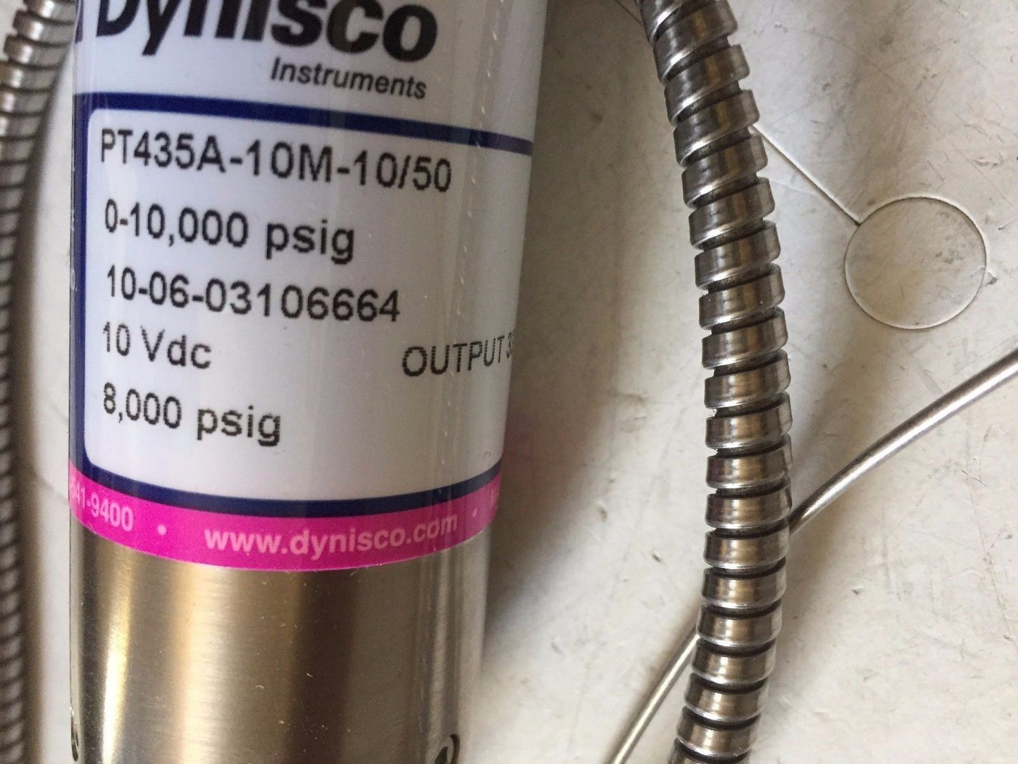 New Dynisco Pt435a-10M-10/50 Melt Pressure Transducer 0-10,000 Psig 10 Vdc,Bv,Ea
