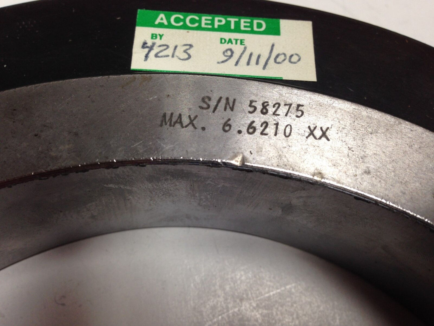 Air Gage Bore Setting Ring,6.6210-Xx,A-78734 ,Th