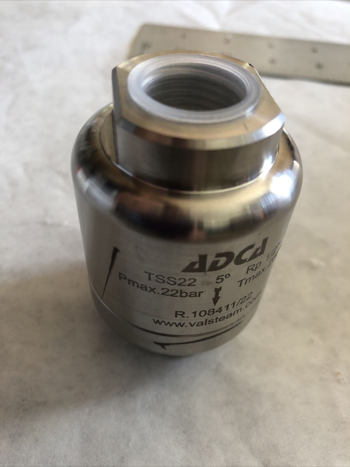 New Adca Tss22 1/2” Thermostatic Steam Trap 1/2" R.108411/22 Adcd Tss22,Ea