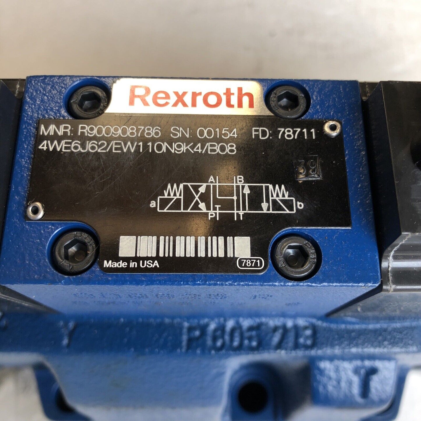 Rexroth 4We6j62/Ew110n9k4/B08 R900908786,R978916416 Hydraulic Direction Valve,Ch