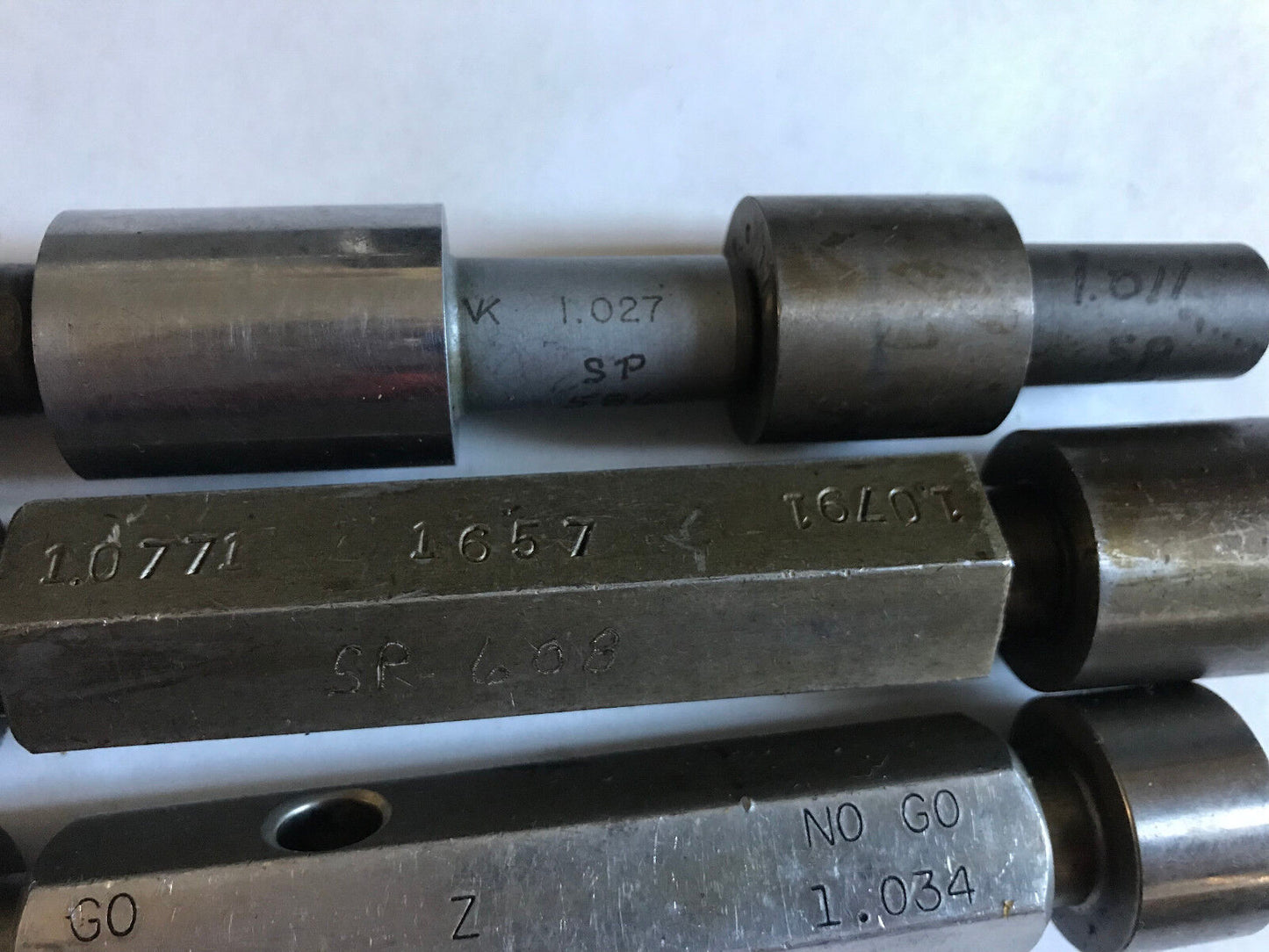Lot The Pipe Machinery Go No Go Plug Gage 1.030,1.034,1.0771,1.0791,1.047,Sh