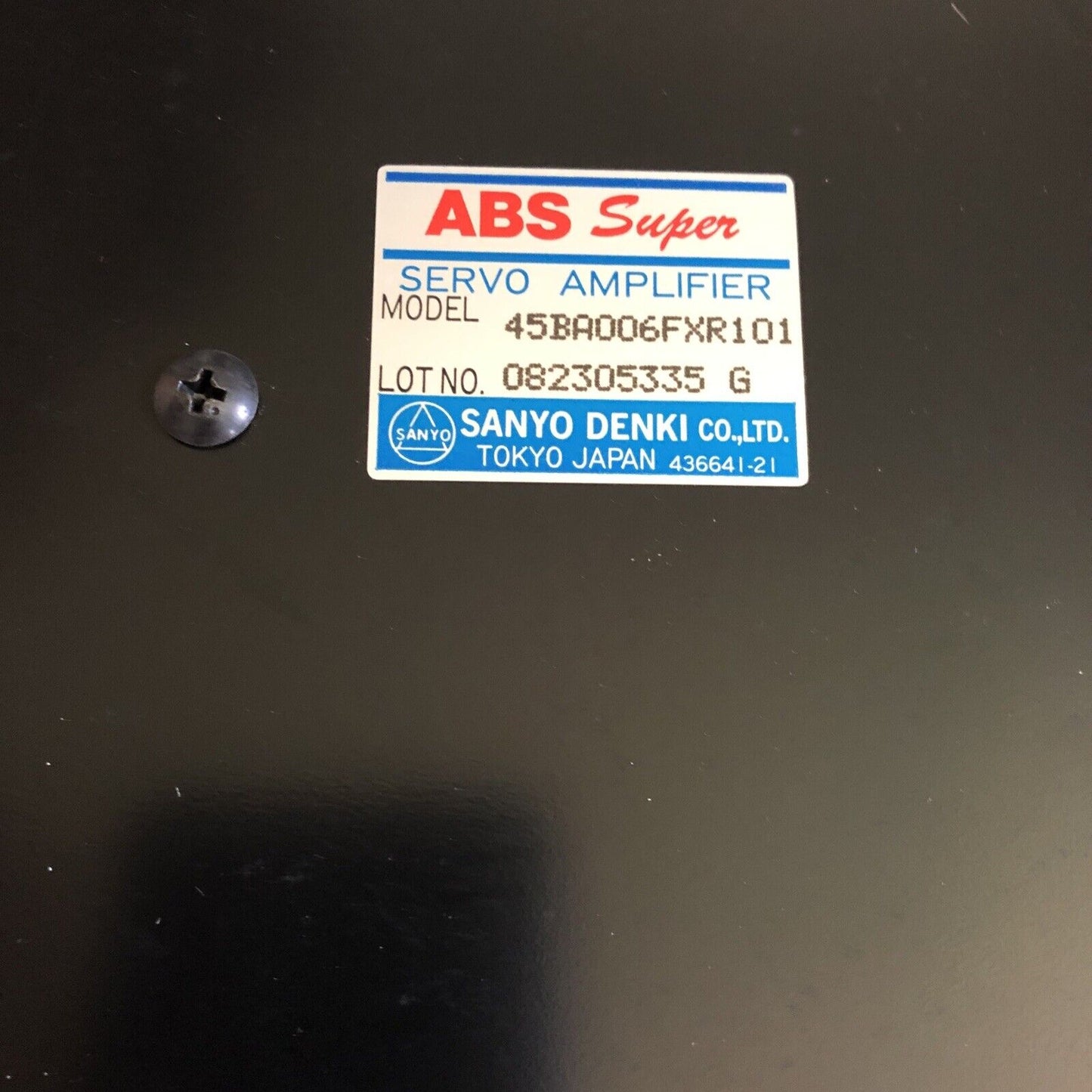 Sanyo Denki 45Ba006fxr101 Abs Super Servo Amplifier,Bp