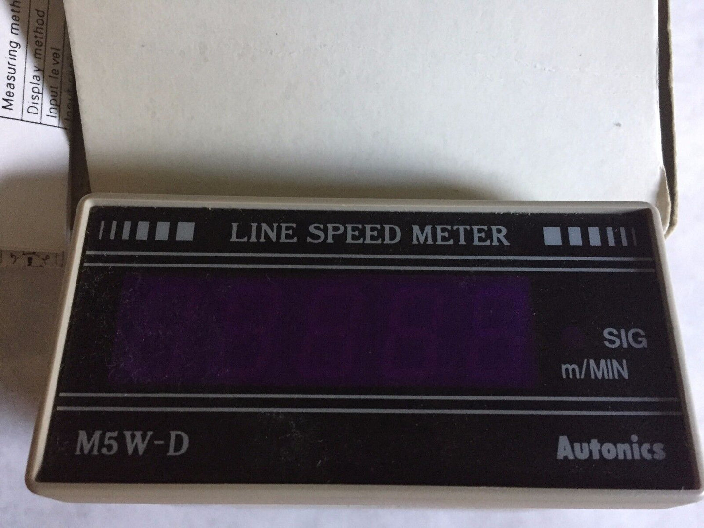 Tenor M5w-D Line Speed Meter Marsh Bellofram Atc Speed Indicat,Autonics M5wd,Cs