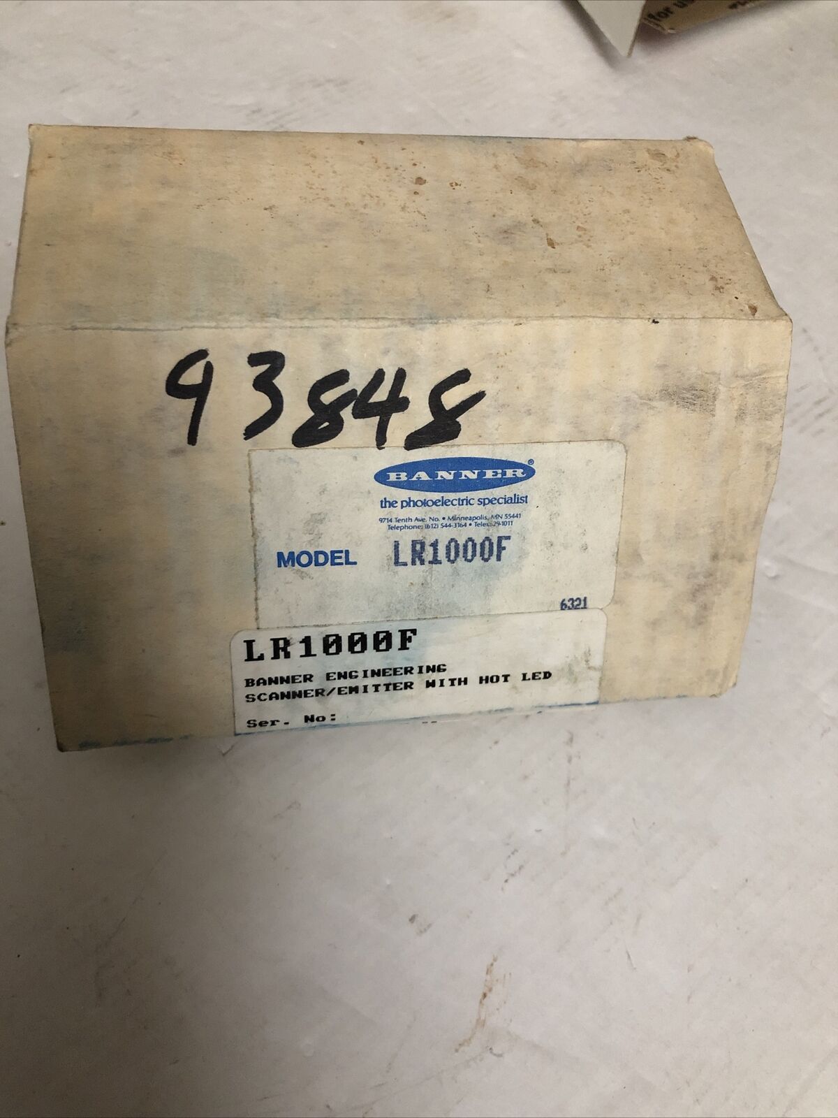 New Banner Lr1000f  Engineering Scanner/Emitter With Hot Led /880Nm,Cx