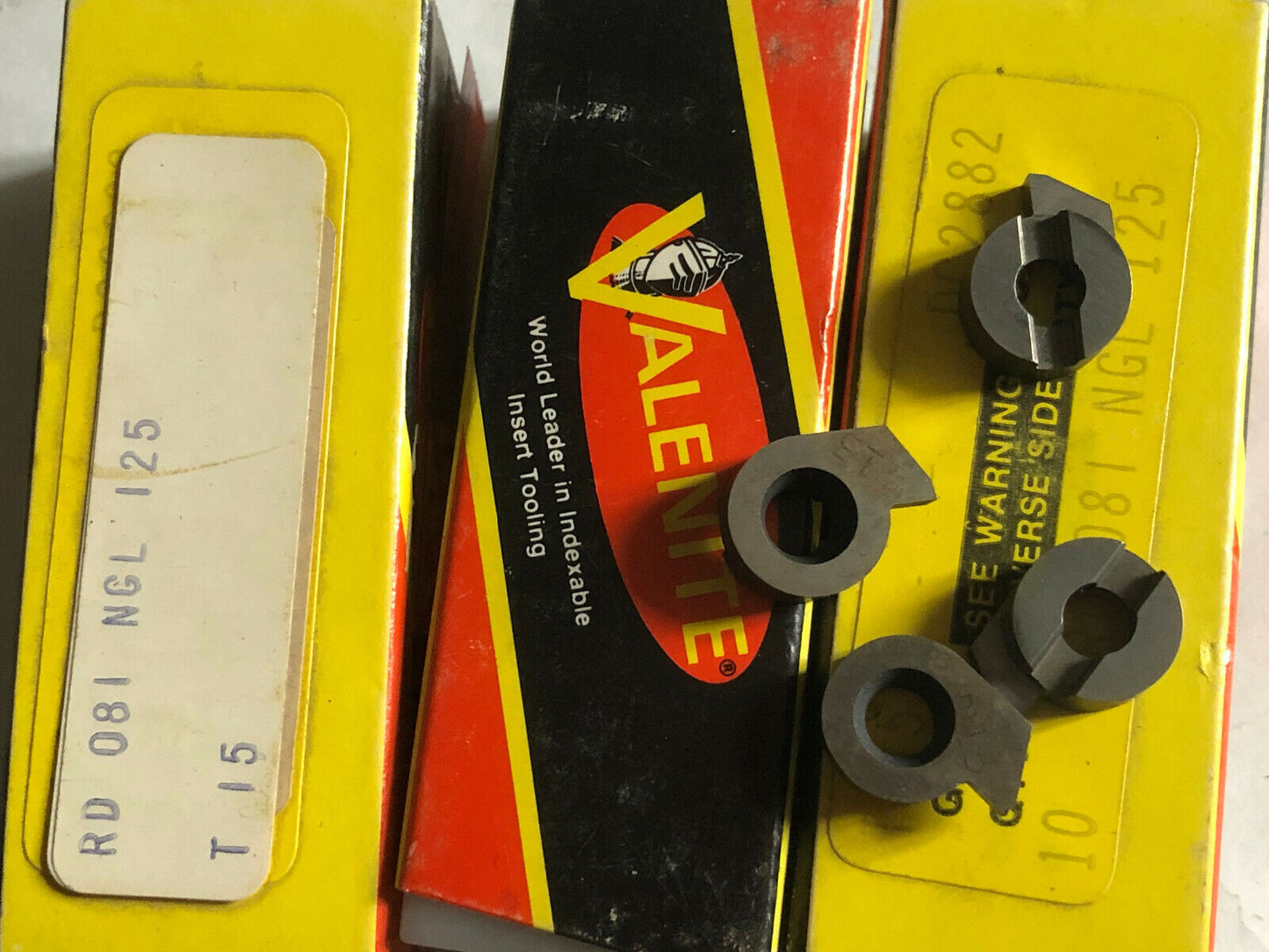 New Lot 40 Valenite Rd 081 Ngl 125 Carbide Inserts, Grade: T15,Ngl 125 ,Sv