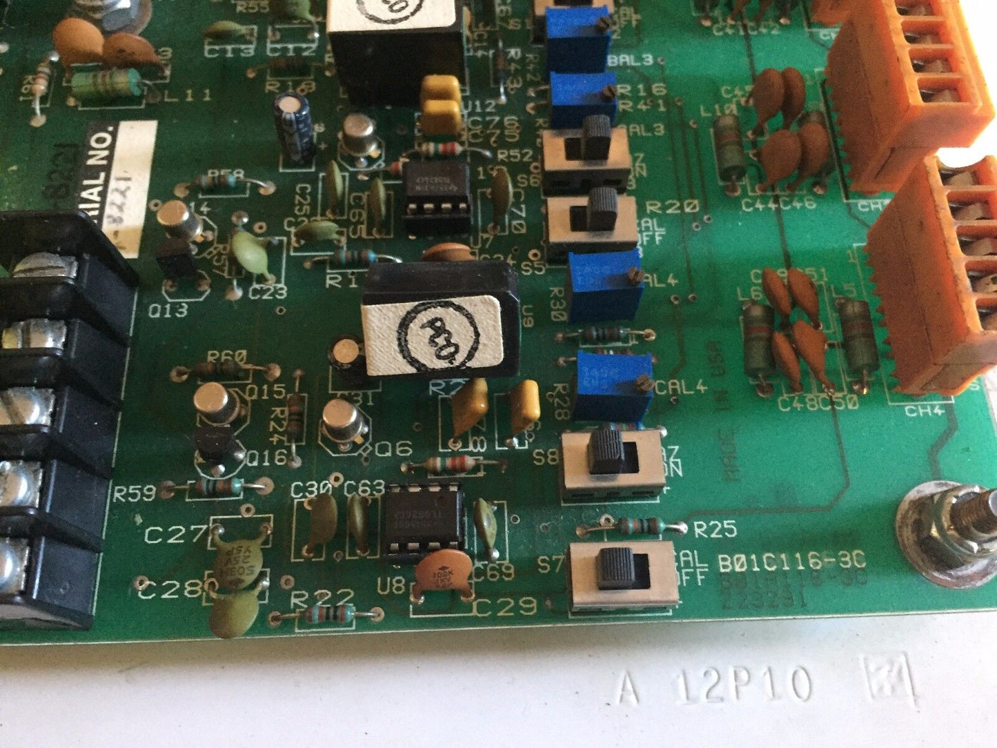 Helm B01c116-3C,Helm Instrument Z23291 Pc Board S/N 1-94948,Ss