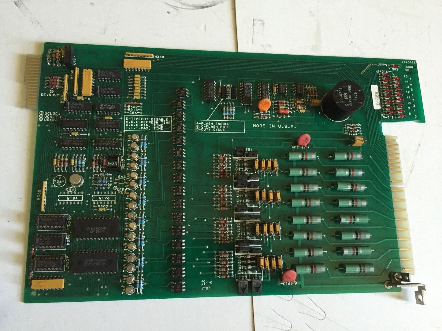 Westinghouse 2840A79 3Qb022 G02,D1488 Timer Process Logic 2840A79g02,Ee