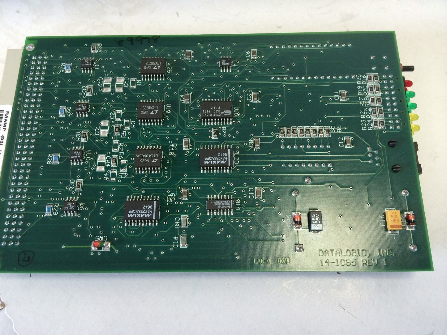Data Logic Hs882b-4 Memory Card, Pcb,Circuit Board 14-1085 Rev 1,Fc