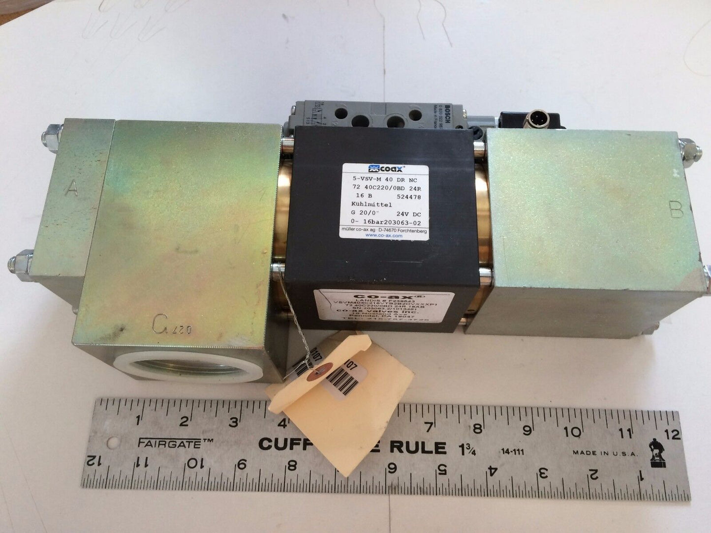 Coax Vsm403c216vtb2b20vxxxb Valve,Xxcoax 5-Vsv-M 40 Dr Nc,Bosch 0 820 022 987,Bh