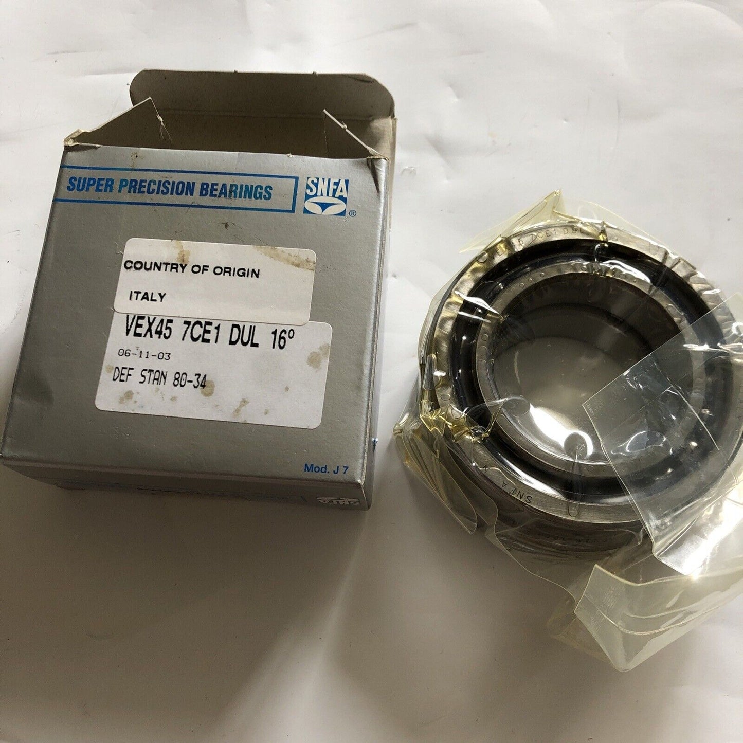 New 1 Set Snfa Vex45 7Ce1 Dul Super Precision Bearings,Snfa Vex45 7Ce1 Dul 16,Aa