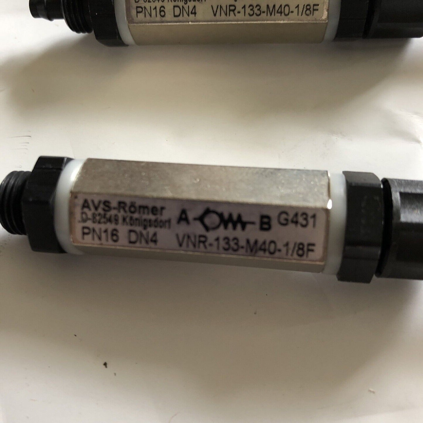 New Lot 2 Avs-Romer Pn16 Dn4 Vnr-133-M40-1/8F Check Valve 1/8" G513,Aa
