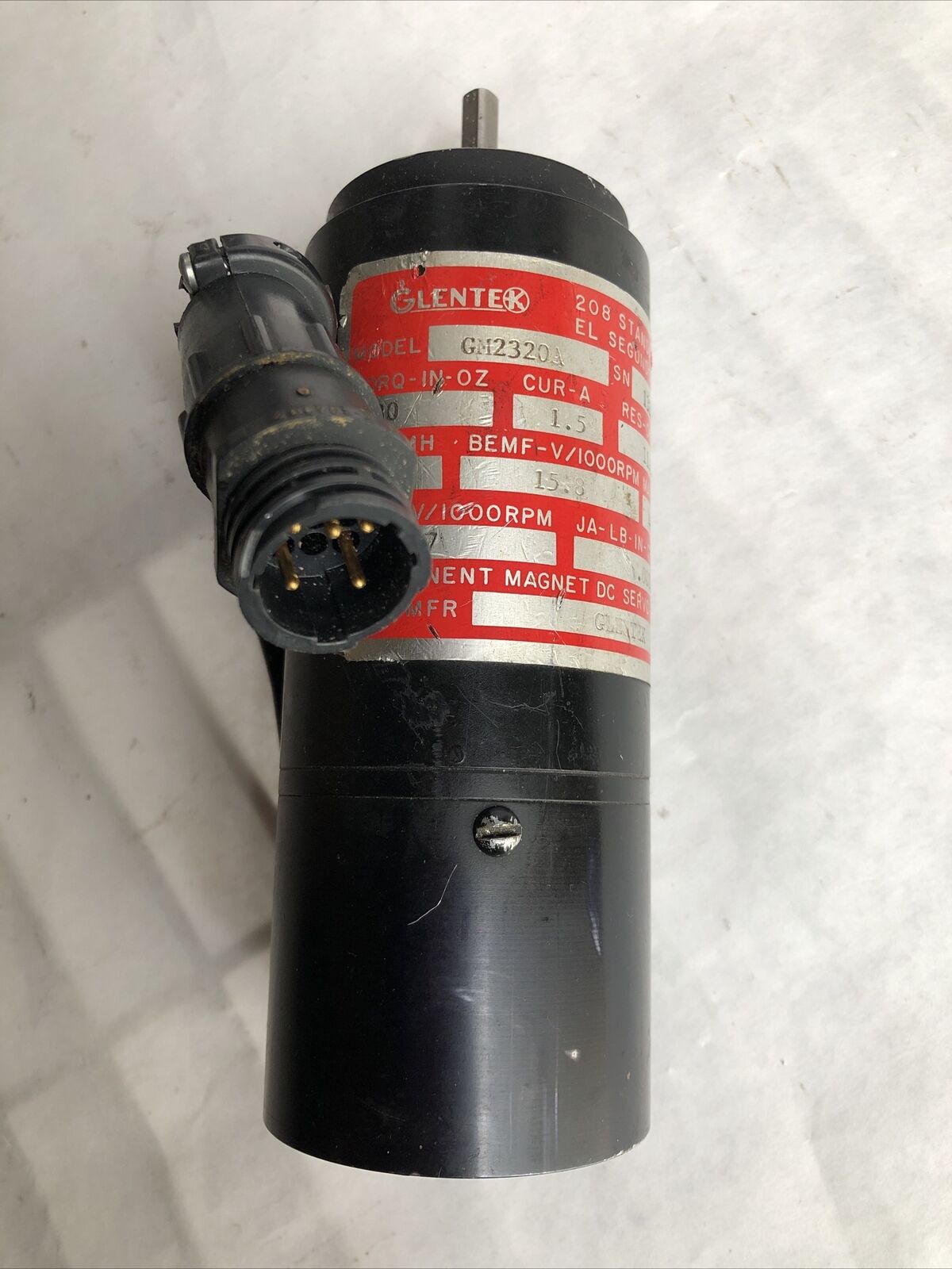 Glentek Gm2320a Servo Motor,Shaft Diameter: 6Mm, Shaft Length: 24Mm,Fd