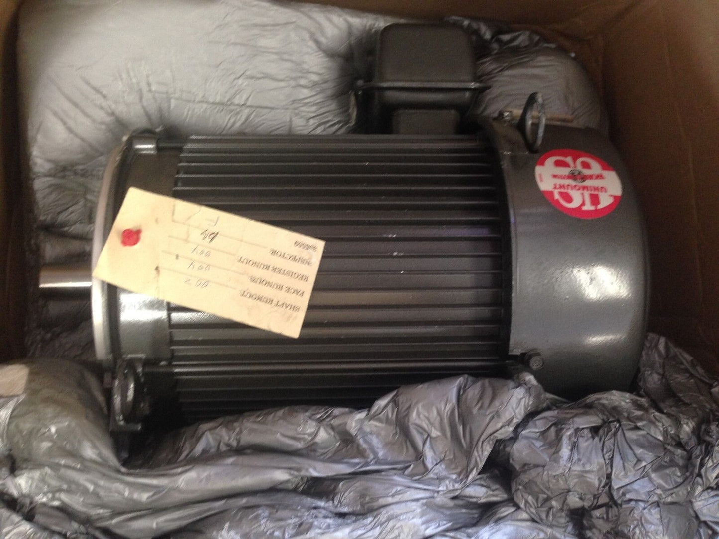 (Damaged) U.S. Electrical Emerson U3e2gc Ac Motor,3Hp,182Tc,575Vac,3Ph,S656b,Bl