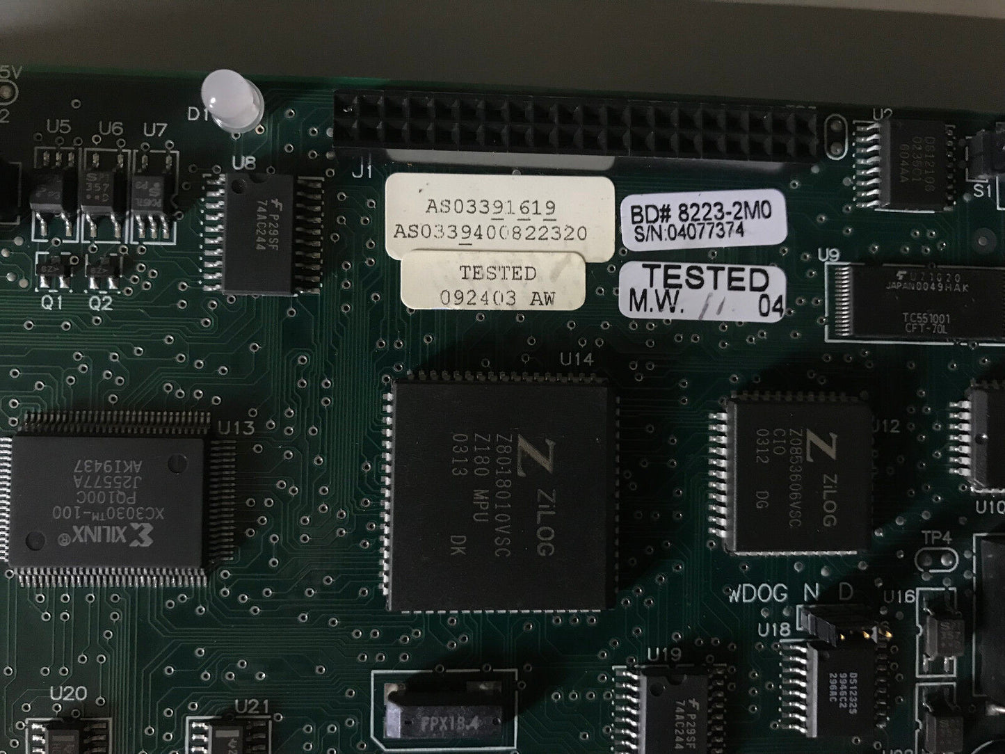 Milling 8223-2M0,2002 Wtc Interface Panel As03391619,Software T02230-00-01,Ec