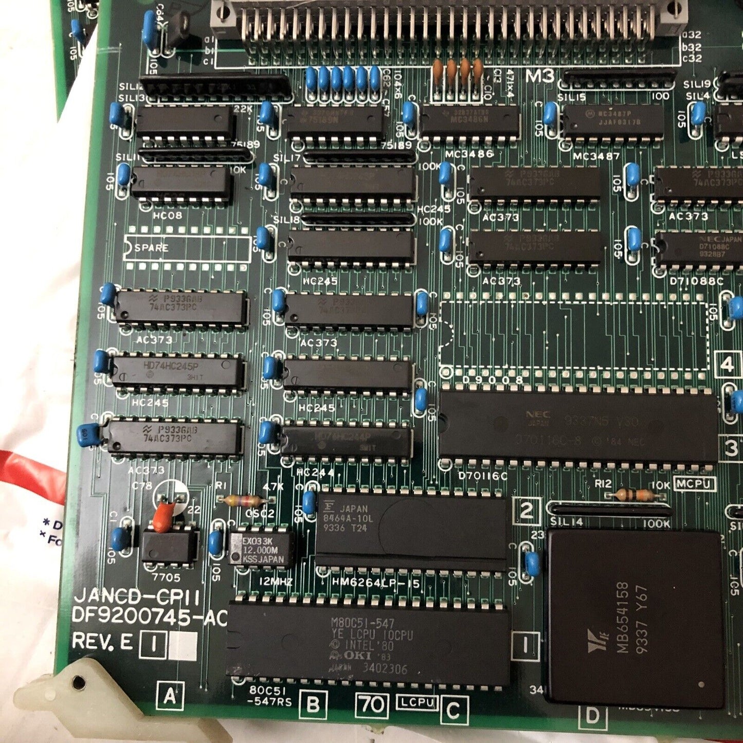 Yaskawa Electric Jancd-Cpii,Motoman Robot Memory,Df8203078-D0 Rev D,Ev,Cp11,Cz