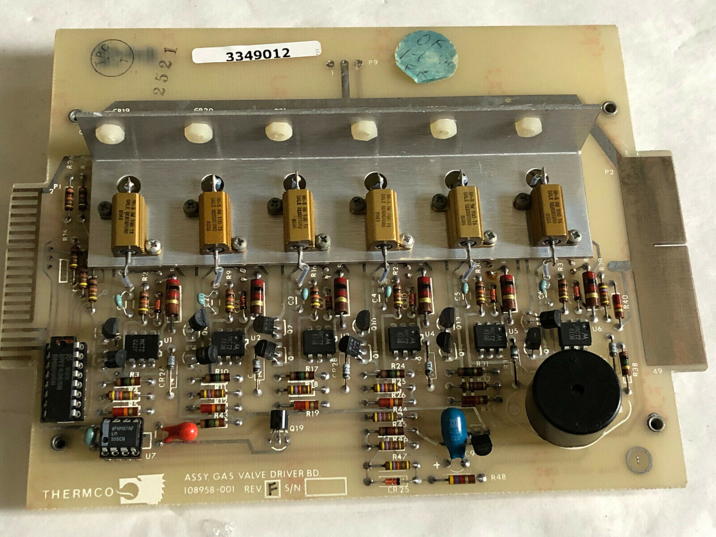Thermco 108958-001 Pc Driver Board For Assy. Gas Valve Driver Bd,Eg,Cv