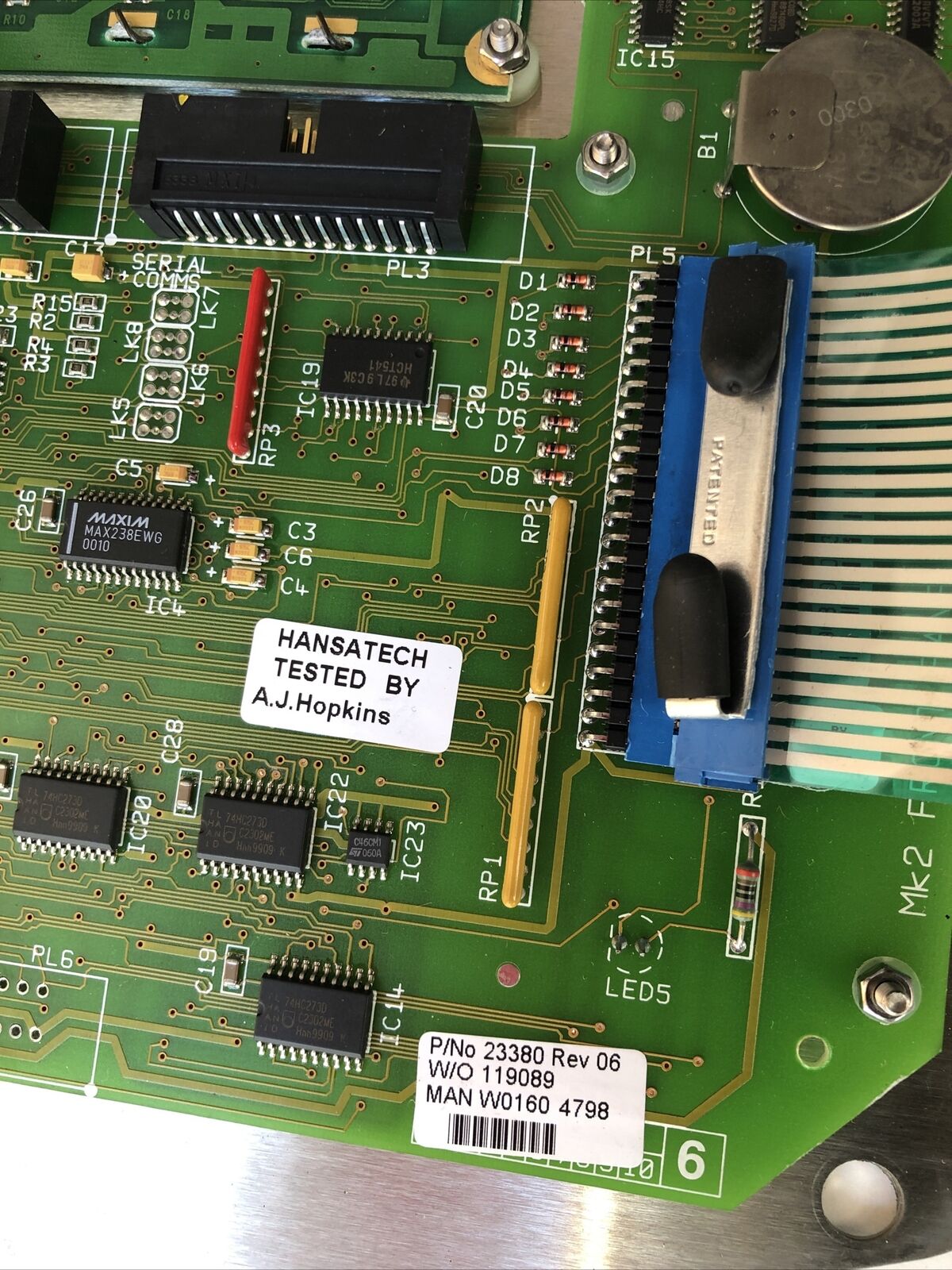 Domino 45164 European Keyboard Panel Sala Pinpoint Hansatech 23380 119089,Mk2,Fi