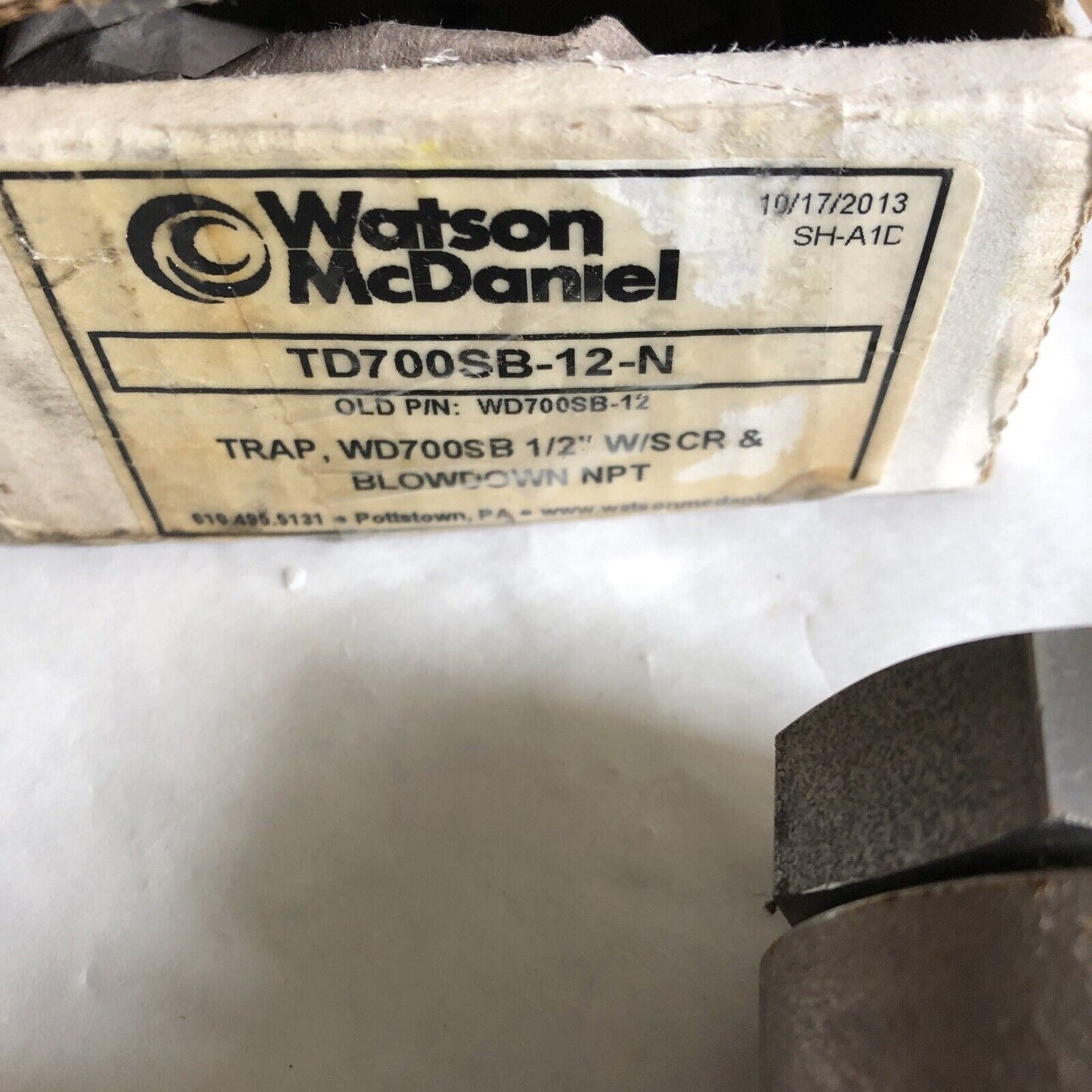 Watson Mcdaniel Wd700s Turbo Disc Trap Wd700 Pma 600 Psig 1/2'' Npt,Dk