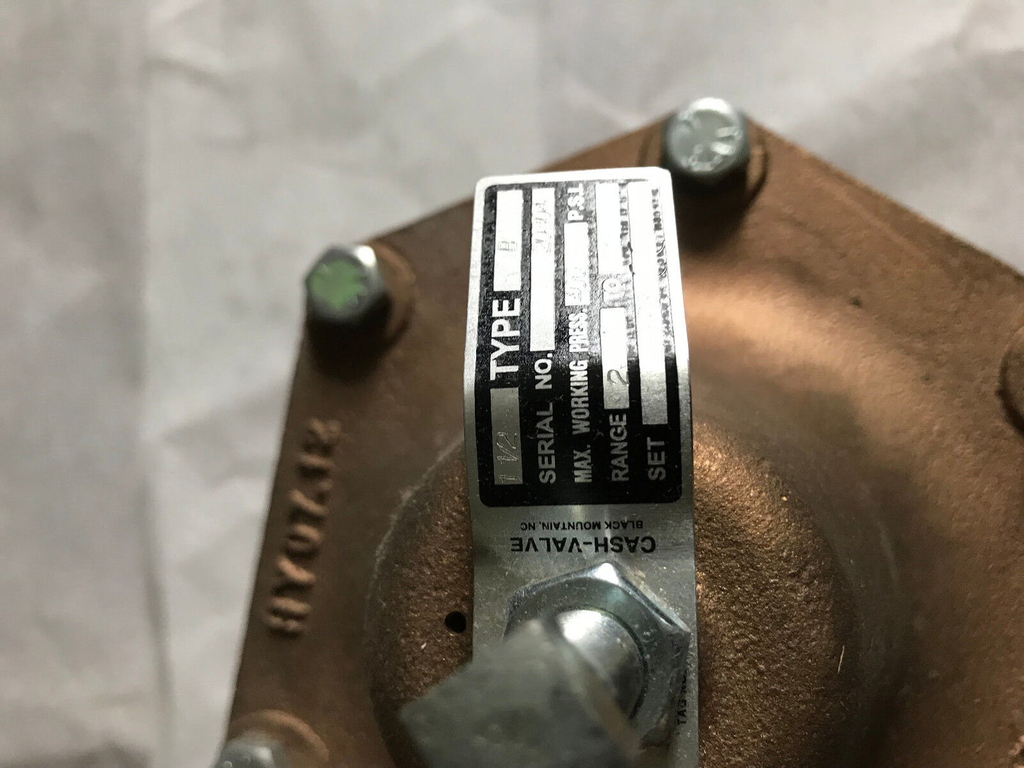 New 1 1/2" Cash Acme Valve B62,Hy07 12 Pressure Regulator B Set 9Psi 400 Psi,Ag