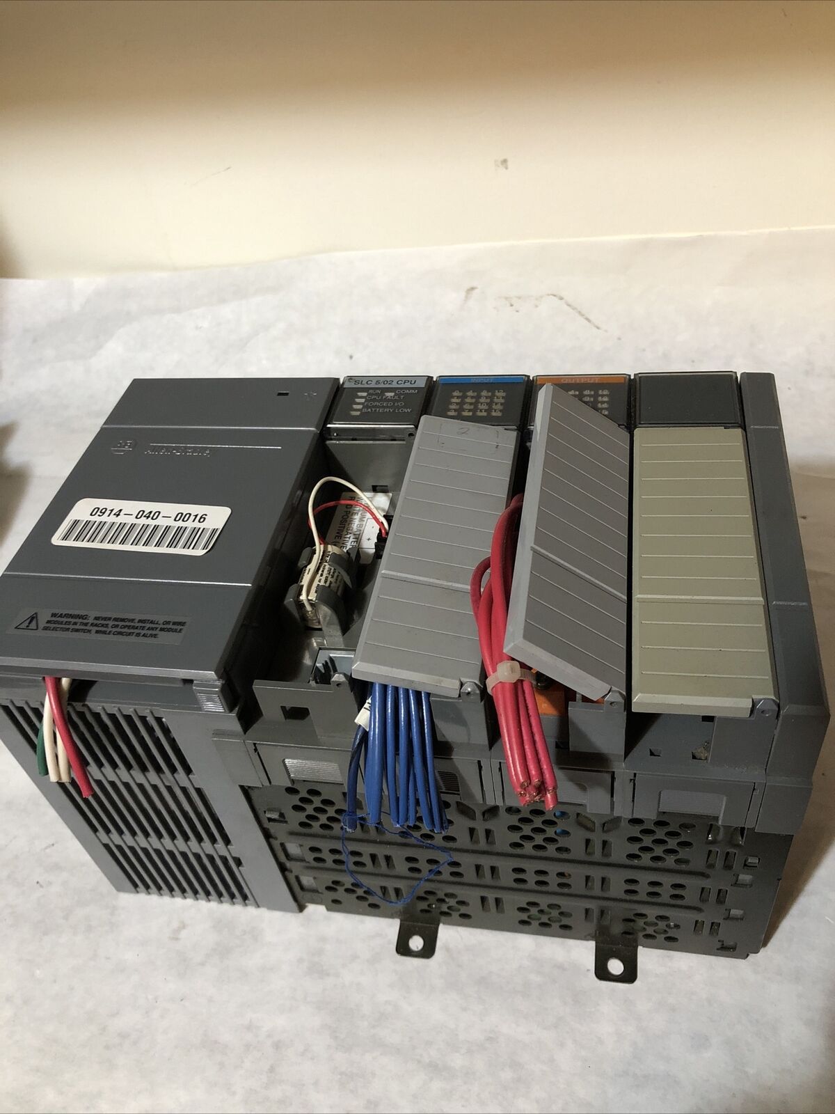 Allen Bradley 1747-L524 Slc 5/02 Cpu,1746-A4,1746-P2,1746-Ib16,1746Ow1,Slc500,Bv