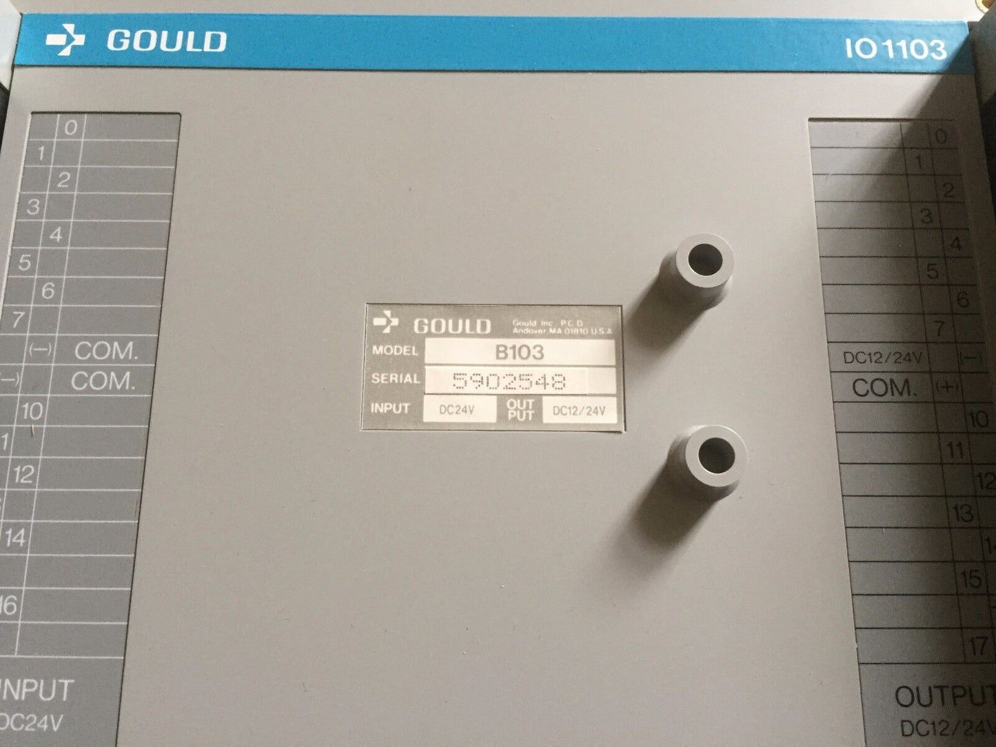 New Gould B103,Gould Io1103,I/O 16 24Vdc Input16 12-24Vdc 16 Output Asb103000,Ae