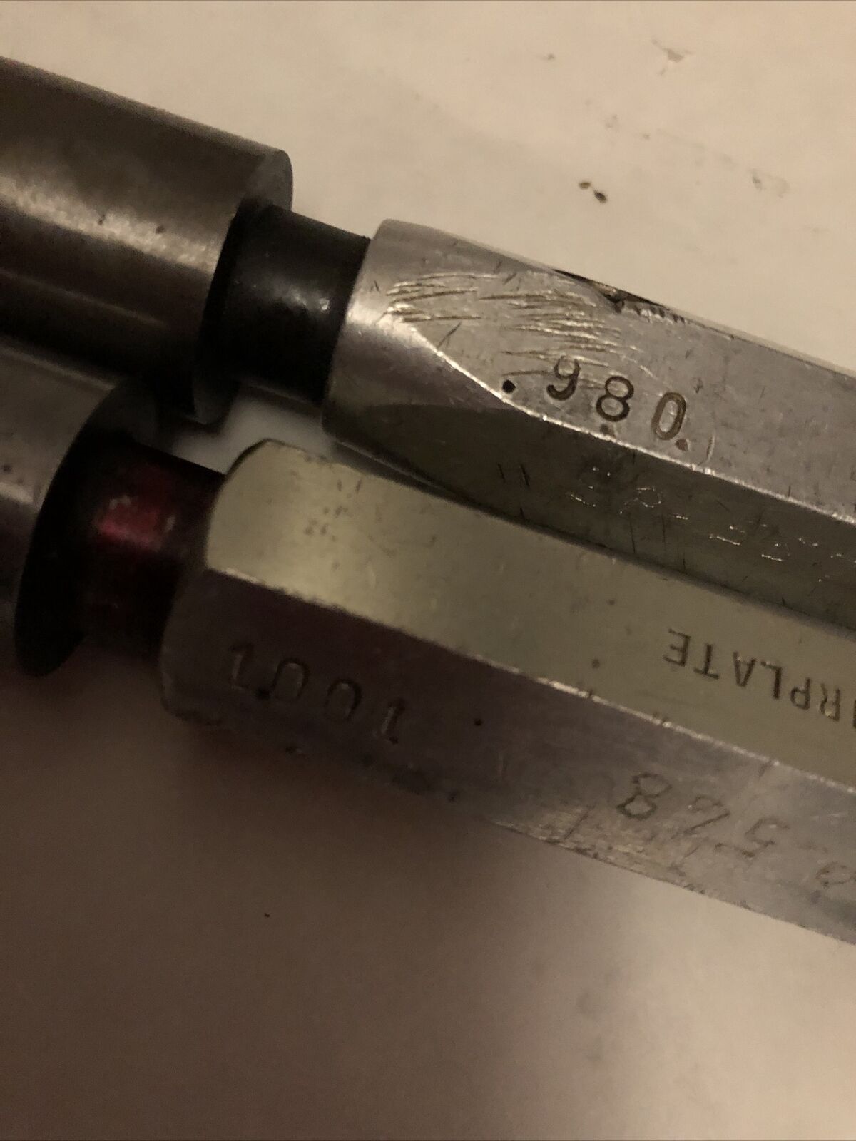 Lot The Pipe Machinery Go No Go Plug Gage 1.0006,1.001,.980,.990,Sa