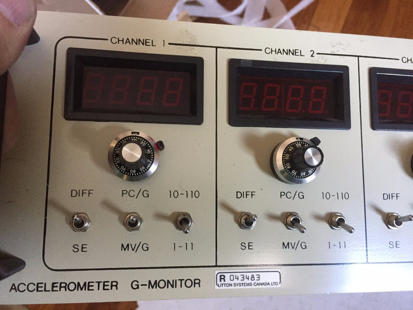Ling Electronics Agm-4000 Accelerometer G-Monitor,Tk