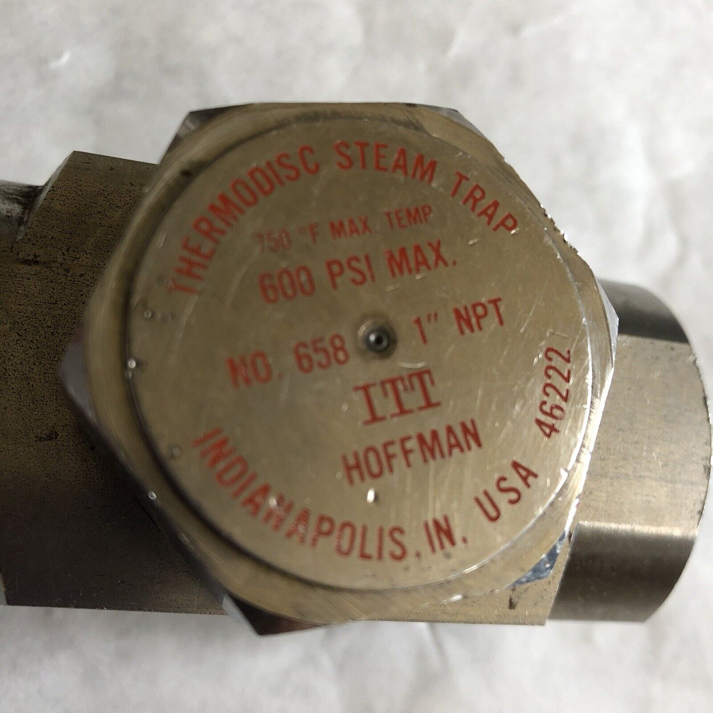 New Itt 658 Steam Trap 1" Npt,Hoffman 658 1" Npt Thermodisc Steam Trap,Br,Bu