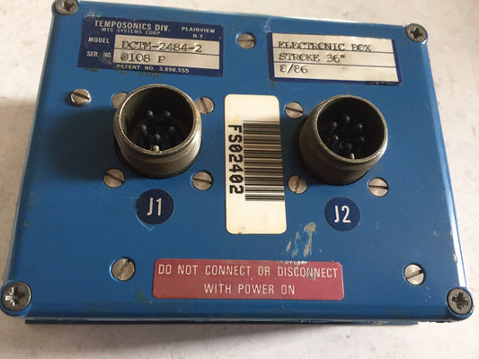 Mts Dctm-2484-2 Electronic Box,Position Sensing System 36" 8/86 Temposonics,Ah