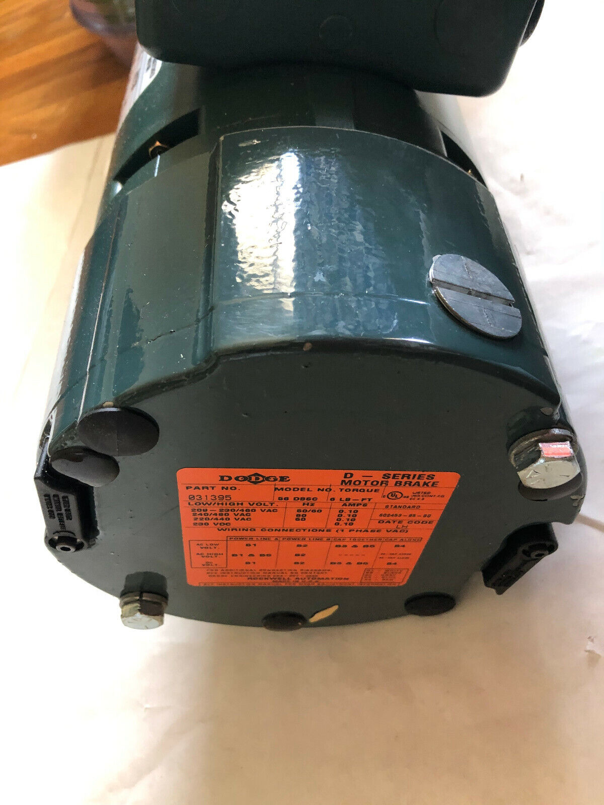 New Allen-Bradley Enp56x7201g-Dj,1725 Rpm,3/4Hp Inverter Duty Motor Unit,Fe