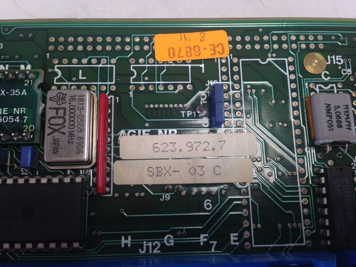 Agie 623.972.7,Sbx-03 C,Sbx-03B,631834.9 Pcb Card Circuit Broken Pin Bolder,Bx